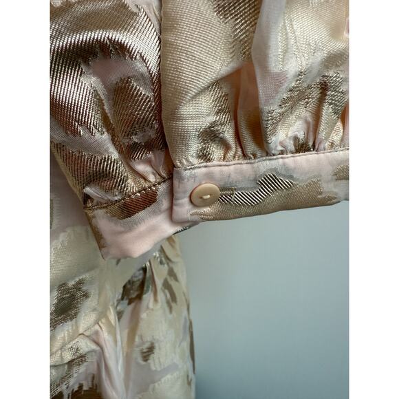 Tuckernuck Champagne Fil Coupe Palmerston Ruffle Collar Ivory Dress  Size XL - Picture 8 of 16